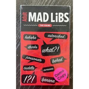 Adult Mad Libs Card Game Demo Copy 2017 Fully Baked Ideas, New and Sealed